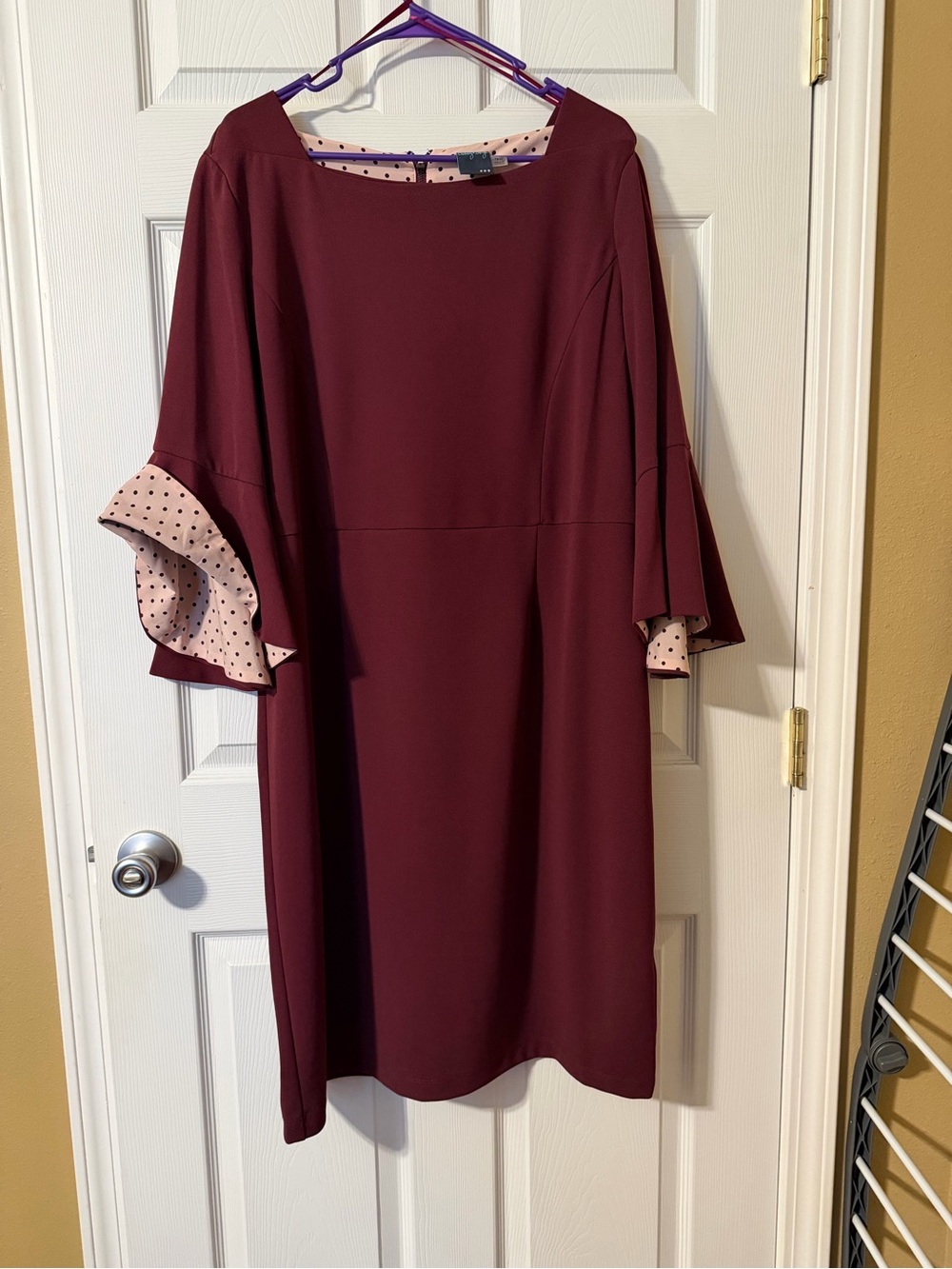 Gabby Skye plum 3/4 sleeve midi dress 18